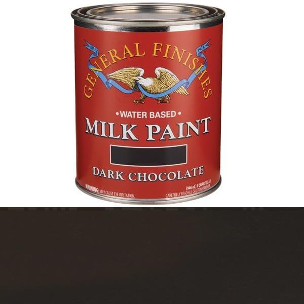 Milk Paint - Water Based - Color:Dark Chocolate - Size:1 Quart